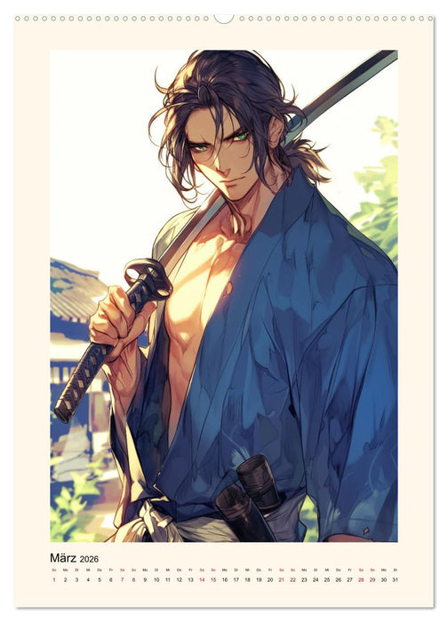 Gentle Anime Warriors (CALVENDO Wandkalender 2026)