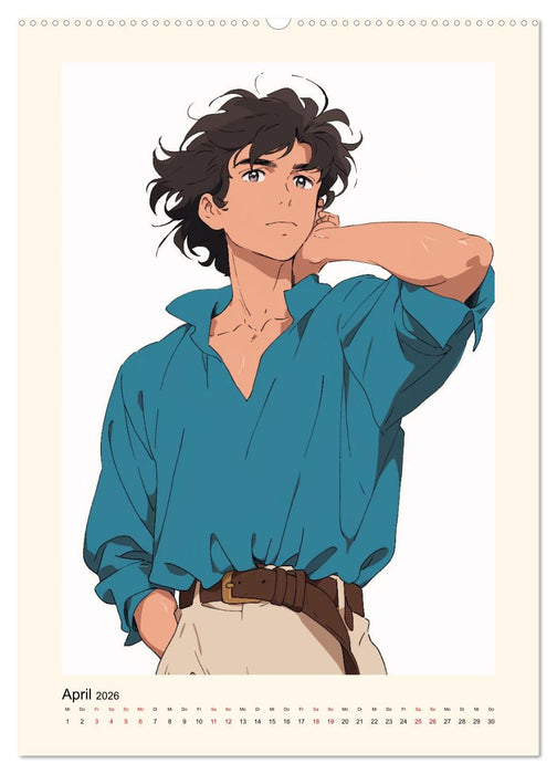 Gentle Anime Warriors (CALVENDO Wandkalender 2026)