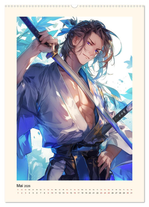 Gentle Anime Warriors (CALVENDO Wandkalender 2026)