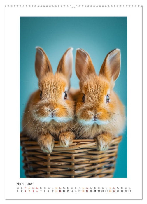 Lustige Hasen (CALVENDO Premium Wandkalender 2026)