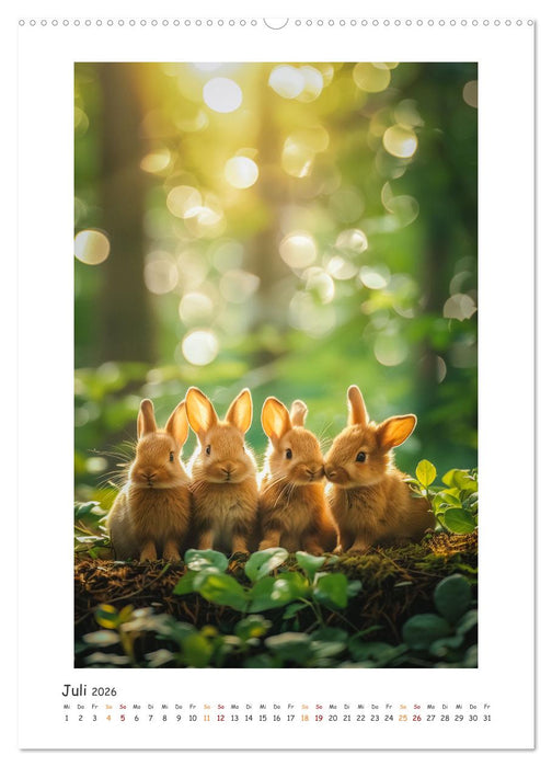Lustige Hasen (CALVENDO Premium Wandkalender 2026)