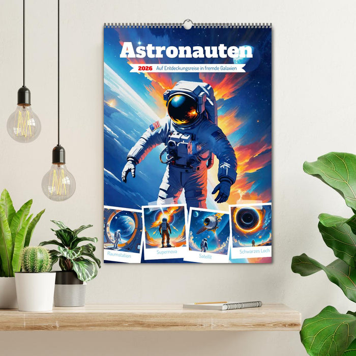 Astronauten. Auf Entdeckungsreise in fremde Galaxien (CALVENDO Wandkalender 2026)