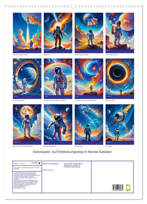 Astronauten. Auf Entdeckungsreise in fremde Galaxien (CALVENDO Wandkalender 2026)