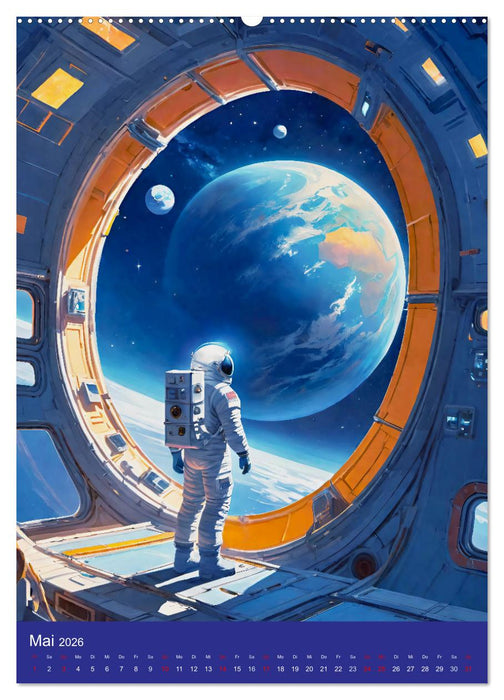 Astronauten. Auf Entdeckungsreise in fremde Galaxien (CALVENDO Wandkalender 2026)