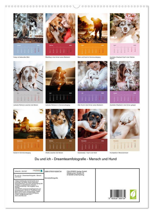 Du und ich - Dreamteamfotografie - Mensch und Hund (CALVENDO Premium Wandkalender 2026)