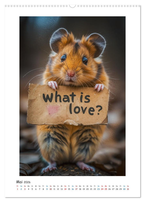 Lustige kleine Hamster (CALVENDO Premium Wandkalender 2026)