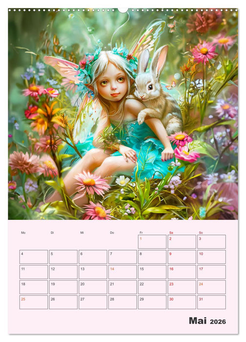 Elfenkinder der Natur - Niedlicher Termin-Planer für das Jahr (CALVENDO Wandkalender 2026)