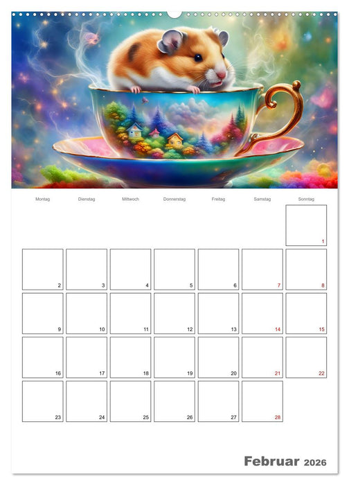 Tierische Kaffee Gesellschaft (CALVENDO Premium Wandkalender 2026)