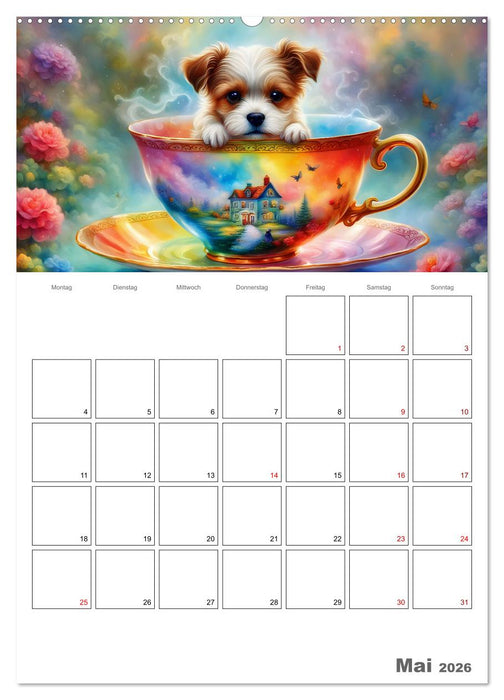 Tierische Kaffee Gesellschaft (CALVENDO Premium Wandkalender 2026)