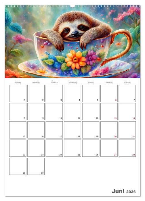 Tierische Kaffee Gesellschaft (CALVENDO Premium Wandkalender 2026)