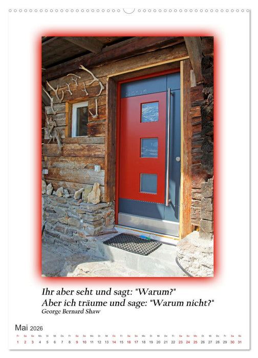 Türen mit Philosophischen Gedanken (CALVENDO Premium Wandkalender 2026)