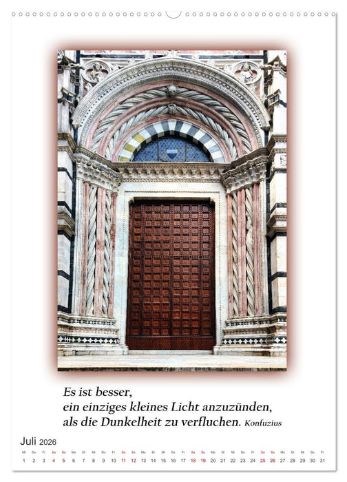 Türen mit Philosophischen Gedanken (CALVENDO Premium Wandkalender 2026)