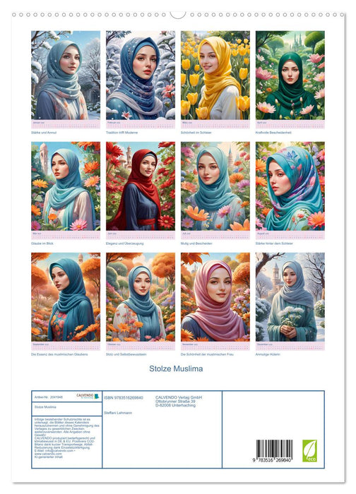 Stolze Muslima (CALVENDO Premium Wandkalender 2026)