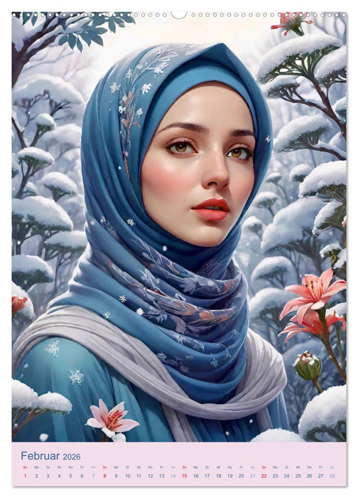 Stolze Muslima (CALVENDO Premium Wandkalender 2026)