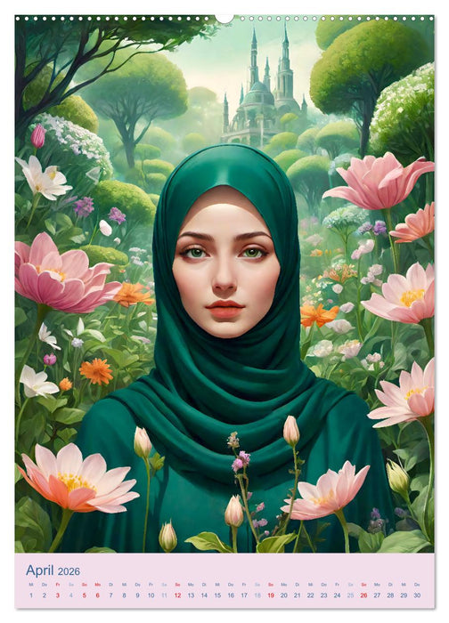 Stolze Muslima (CALVENDO Premium Wandkalender 2026)