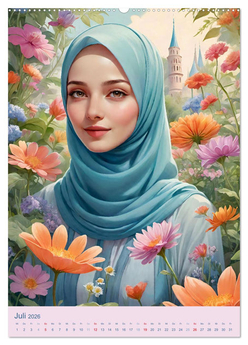 Stolze Muslima (CALVENDO Premium Wandkalender 2026)