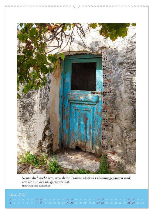 Blaue Türen (CALVENDO Wandkalender 2026)