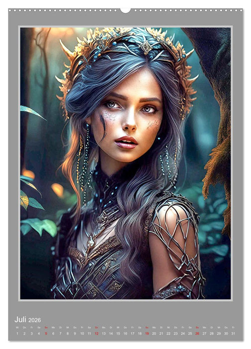 Kunstgesichter (CALVENDO Premium Wandkalender 2026)