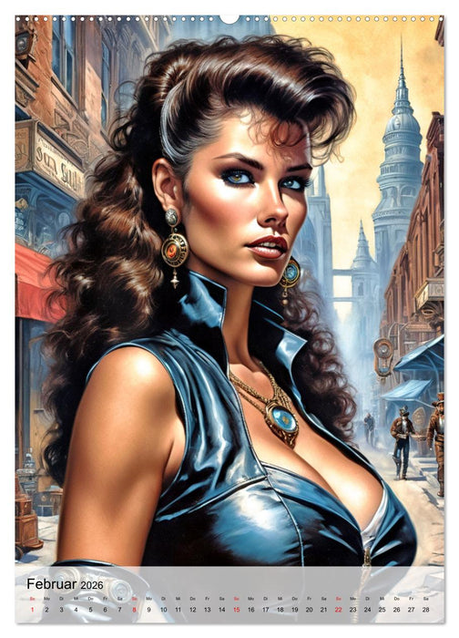 Ladies mit Steampunk-Flair (CALVENDO Premium Wandkalender 2026)