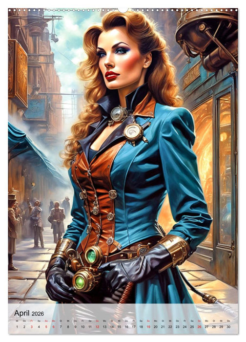 Ladies mit Steampunk-Flair (CALVENDO Premium Wandkalender 2026)