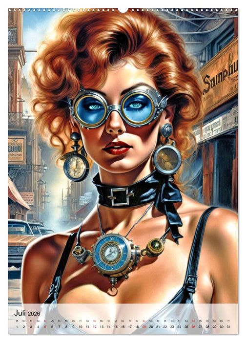 Ladies mit Steampunk-Flair (CALVENDO Premium Wandkalender 2026)