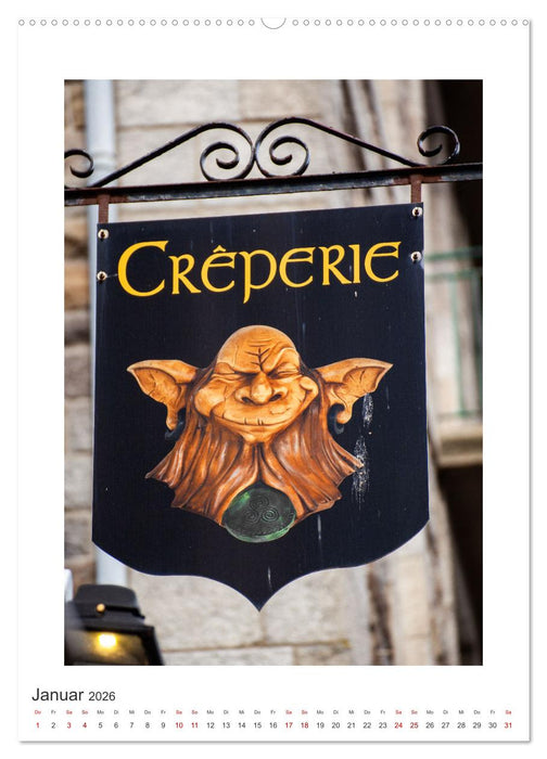 Nasenschilder der Zünfte und Gasthäuser in Frankreich (CALVENDO Premium Wandkalender 2026)