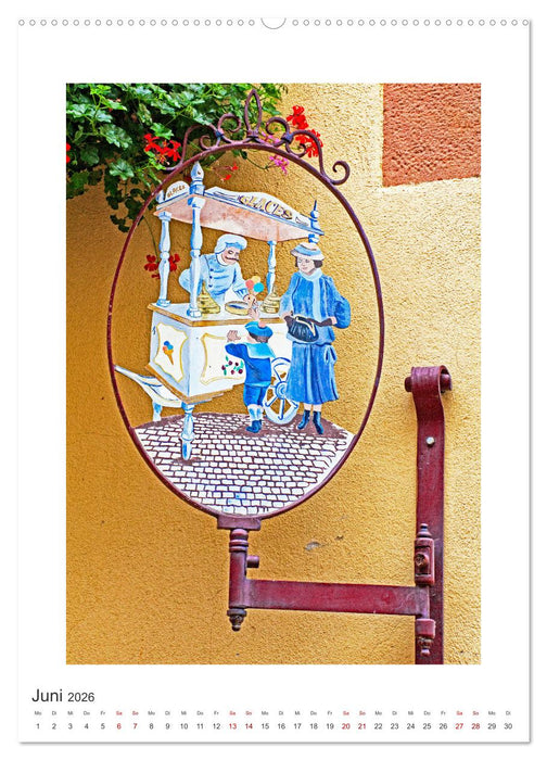 Nasenschilder der Zünfte und Gasthäuser in Frankreich (CALVENDO Premium Wandkalender 2026)