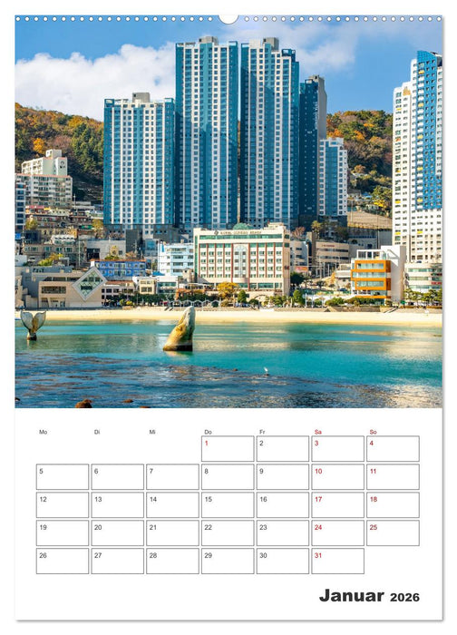 Busan - Reiseplaner (CALVENDO Wandkalender 2026)