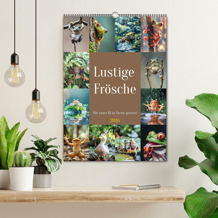 Lustige Frösche (CALVENDO Wandkalender 2026)