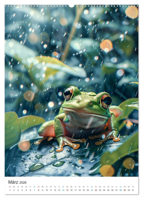 Lustige Frösche (CALVENDO Wandkalender 2026)
