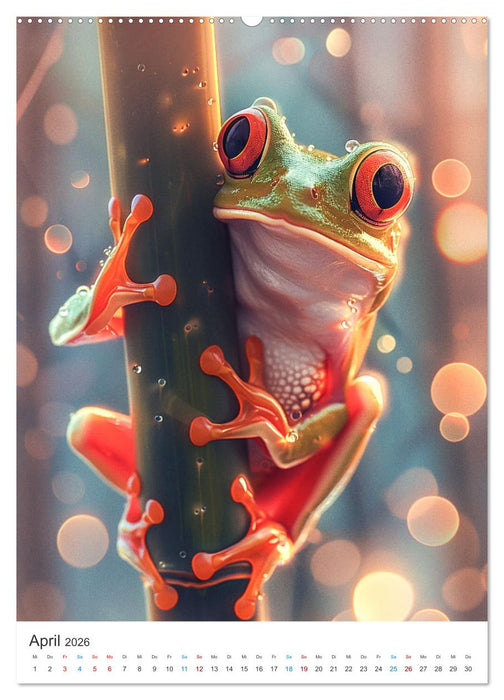 Lustige Frösche (CALVENDO Wandkalender 2026)