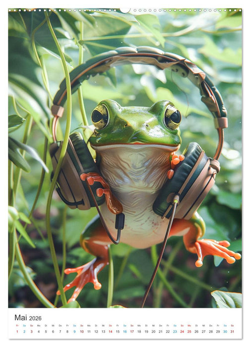Lustige Frösche (CALVENDO Wandkalender 2026)