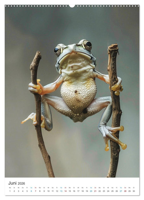 Lustige Frösche (CALVENDO Wandkalender 2026)