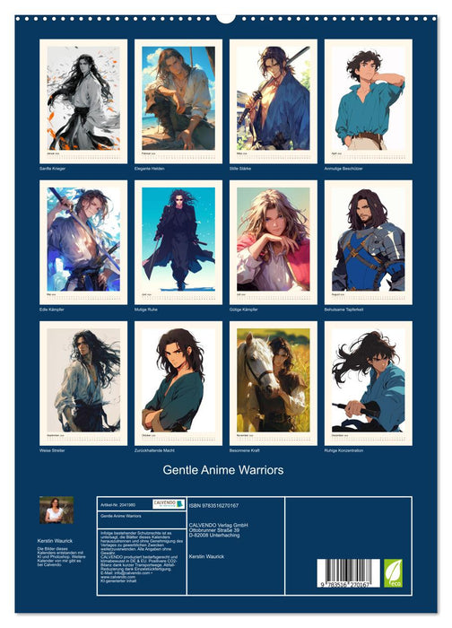 Gentle Anime Warriors (CALVENDO Premium Wandkalender 2026)