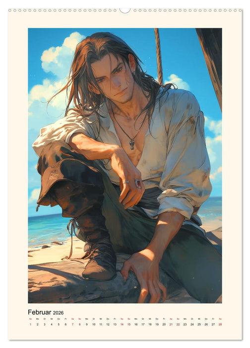 Gentle Anime Warriors (CALVENDO Premium Wandkalender 2026)