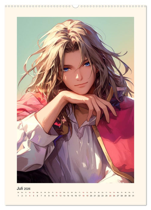 Gentle Anime Warriors (CALVENDO Premium Wandkalender 2026)