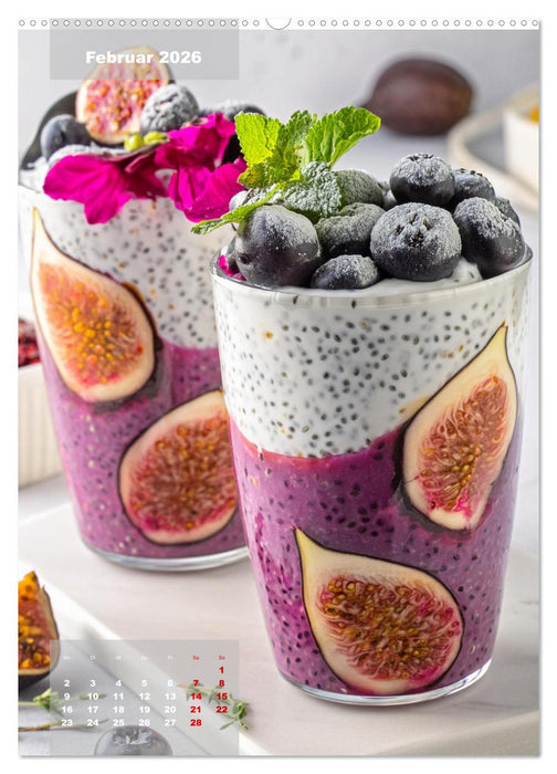 Vegane Dessertkreationen - Süße Köstlichkeiten aus der veganen Backstube (CALVENDO Wandkalender 2026)