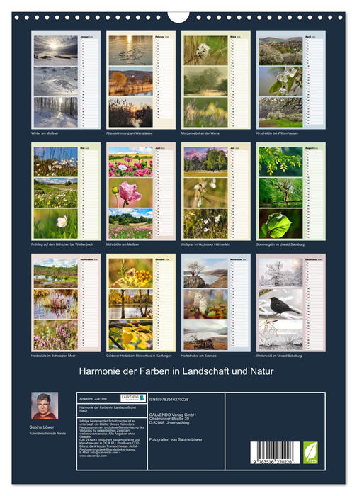 Harmonie der Farben in Landschaft und Natur (CALVENDO Wandkalender 2026)