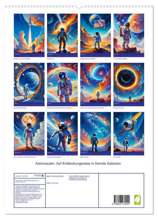 Astronauten. Auf Entdeckungsreise in fremde Galaxien (CALVENDO Premium Wandkalender 2026)