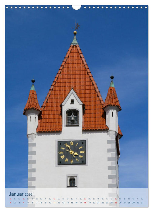 Historische Altstadt Mindelheim (CALVENDO Wandkalender 2026)