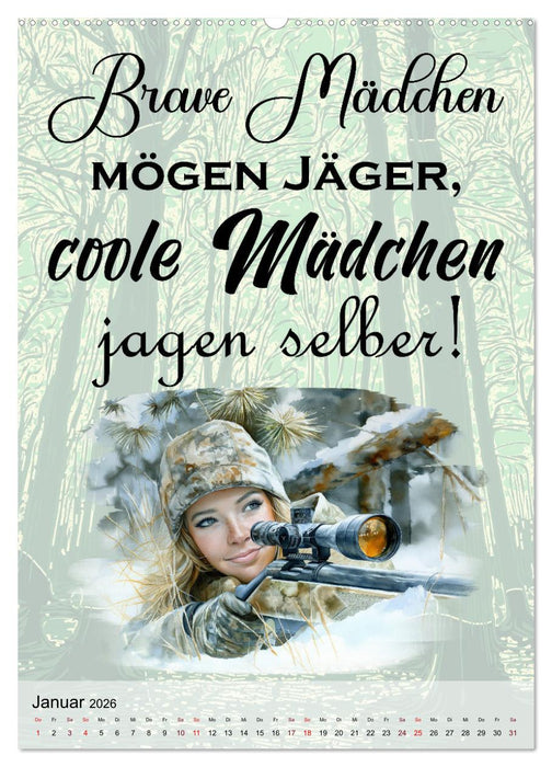 Jägersprüche (CALVENDO Wandkalender 2026)
