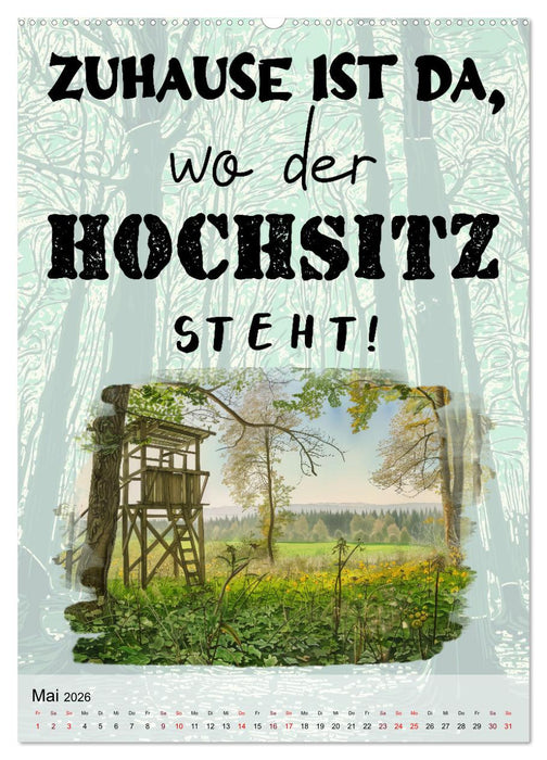 Jägersprüche (CALVENDO Wandkalender 2026)