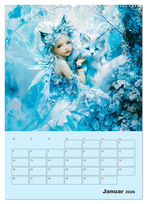 Elfenkinder der Natur - Niedlicher Termin-Planer für das Jahr (CALVENDO Premium Wandkalender 2026)