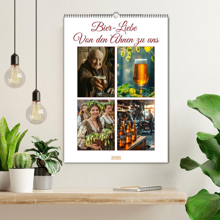 Bier-Liebe Von den Ahnen zu uns (CALVENDO Wandkalender 2026)