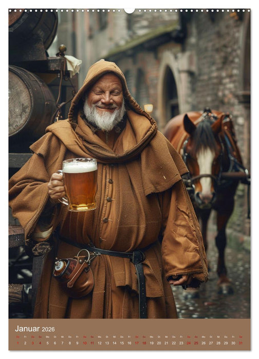 Bier-Liebe Von den Ahnen zu uns (CALVENDO Wandkalender 2026)