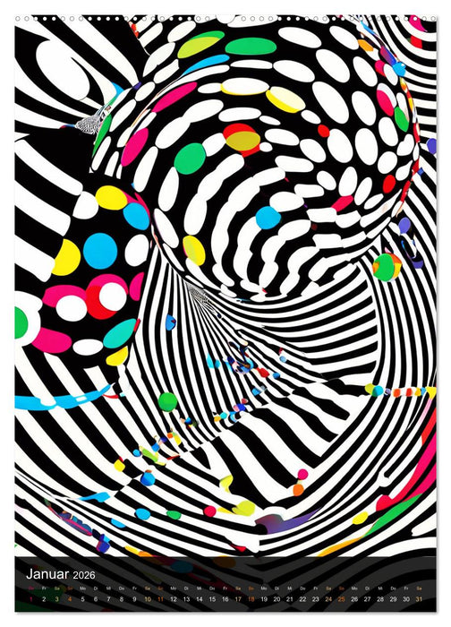 OP Art Nichts für schwache Augen (CALVENDO Wandkalender 2026)