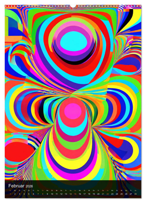 OP Art Nichts für schwache Augen (CALVENDO Wandkalender 2026)