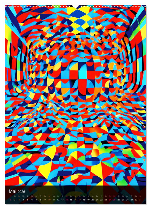 OP Art Nichts für schwache Augen (CALVENDO Wandkalender 2026)