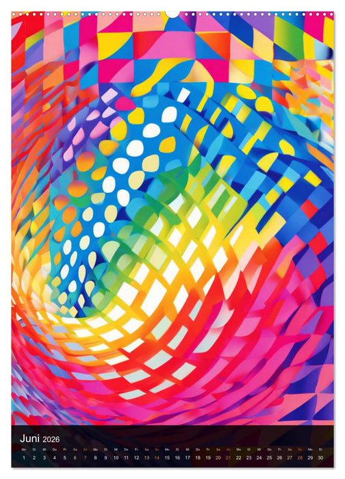 OP Art Nichts für schwache Augen (CALVENDO Wandkalender 2026)