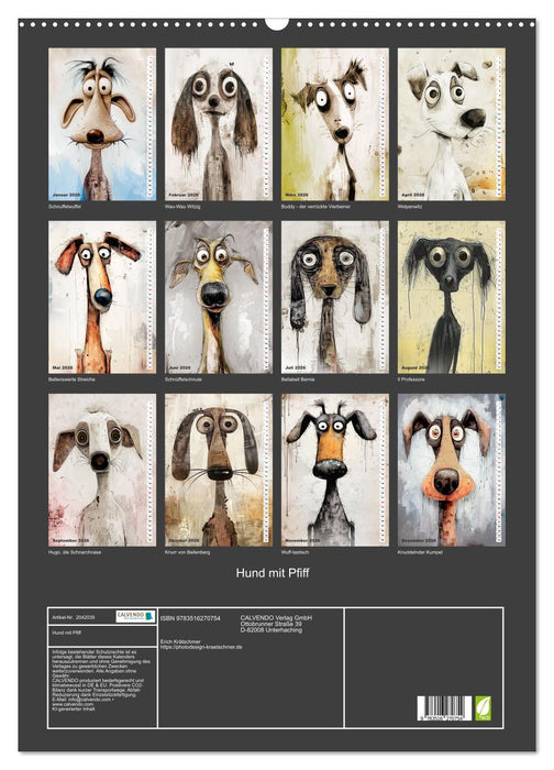 Hund mit Pfiff (CALVENDO Wandkalender 2026)